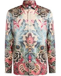 Etro - Overhemd Met Bloemenprint - Lyst
