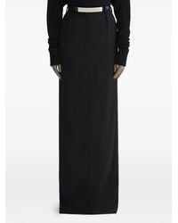Mugler - Split Long Skirt - Lyst