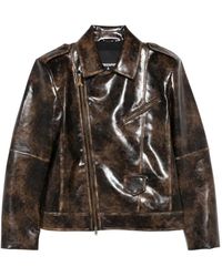 Patrizia Pepe - Long-Sleeved Biker Jacket - Lyst