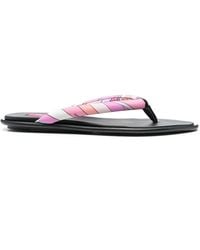 PUCCI - Iride-Print Flip Flops - Lyst