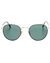 David Beckham - Round-Frame Tortoiseshell Sunglasses - Lyst