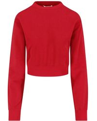 AURALEE - Sweat Crop À Manches Longues - Lyst