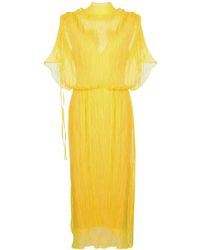 Ellery - Crinkled Midi Dress - Lyst