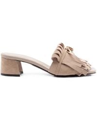 DONNARì - Fringe-Detail Heeled Sandals - Lyst