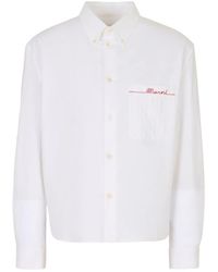 Marni - Camisa Con Bolsillo Y Botones - Lyst