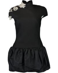 David Koma - Metallic Detailing Halterneck Dress - Lyst