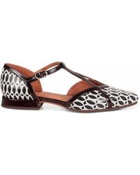 Chie Mihara - Gidena Geometric-Print T-Bar Pumps - Lyst