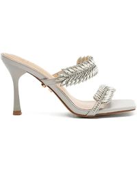 Twentyfourhaitch - 90mm Beirut Leaf-embellished Sandals - Lyst