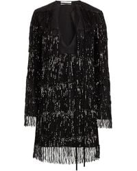 Nina Ricci - Sequin-Embellished Fringed Mini Dress - Lyst