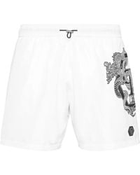Philipp Plein - Short De Bain À Motif Graphique - Lyst