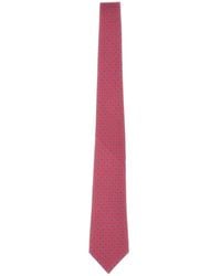 Kiton - Floral-Pattern Silk Tie - Lyst