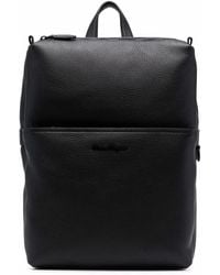 Ferragamo - Zip-Up Leather Backpack - Lyst