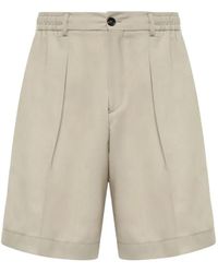 BE ABLE - Pleated Elasticated-Waist Shorts - Lyst