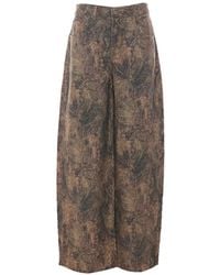 Liu Jo - Paisley-Print Wide-Leg Jeans - Lyst