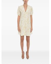 Samsøe & Samsøe - Floral-Print Ruffled Mini Dress - Lyst