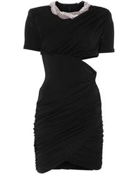 Amen - Crystal-Embellished Cut-Out Dress - Lyst