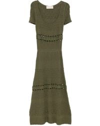 Elie Saab - Cut-Out Midi Dress - Lyst