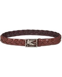 Etro - Woven Leather Belt - Lyst