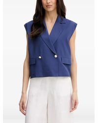 Fracomina - Double-Breasted Sleeveless Top - Lyst