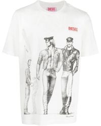DIESEL - X Tom Of Finland Foundation Pride T-Shirt - Lyst