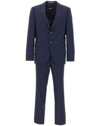 BOSS - Pinstripe-Print Virgin-Wool Suit - Lyst