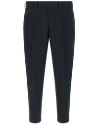 PT Torino - The Rebel Elasticated Turn-Up Hem Trousers - Lyst