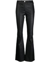 Arma - Flared Leather Trousers - Lyst