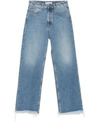 Alessandra Rich - Low-Rise Baggy Jeans - Lyst