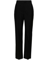 Alexander McQueen - High-rise Tailored Wool Trousers - Lyst