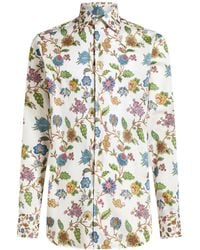 Etro - Floral-Print Shirt - Lyst