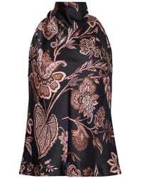 Cara Cara - Fara Floral-Print Fringed Top - Lyst