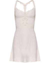Cult Gaia - Jurk Met Afwerking Van Kant - Lyst