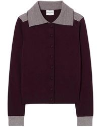 Claudie Pierlot - Striped Wool Sailor Cardigan - Lyst