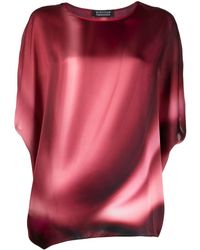 Gianluca Capannolo - Iris Abstract-pattern Silk Blouse - Lyst