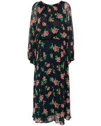 ROTATE BIRGER CHRISTENSEN - Floral-print Chiffon Maxi Dress - Lyst