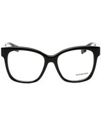 Burberry - Check-Pattern Rectangle-Frame Glasses - Lyst