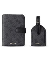 Guess - Monogram-Print Luggage Tag And Passport Holder Set - Lyst