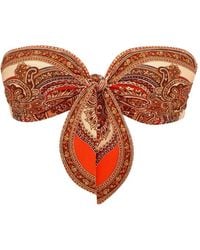 Zimmermann - Mahon Paisley-Print Bikini Top - Lyst