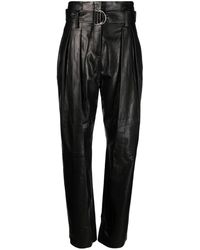 IRO - Adica Straight-leg Leather Trousers - Lyst