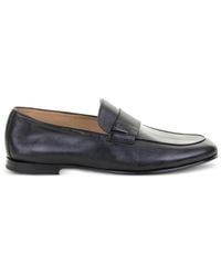 Neil Barrett - Round-Toe Penny Leather Loafers - Lyst