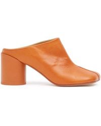 MM6 by Maison Martin Margiela - Anatomic-Toe Leather Mules - Lyst