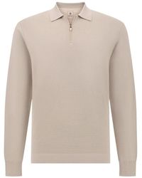 BOGGI - Sweater Van Merinowol Met Halve Rits - Lyst