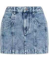 Isabel Marant - 'Juana' Denim Skirt - Lyst