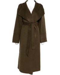 Soft Goat - Wide Lapels Belted Coat - Lyst