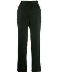 Sandro High-waisted Pleated Trousers - Black