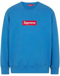 Supreme - Sweatshirt Mit Logo-Patch - Lyst
