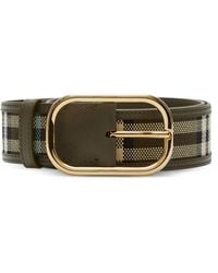 Burberry - Vintage Check Buckle-fastening Belt - Lyst