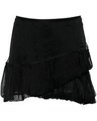 Kiko Kostadinov - Lozen Silk Tiered Miniskirt - Lyst