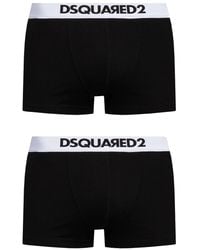 DSquared² - Boxers en coton à taille logo (lot de deux) - Lyst
