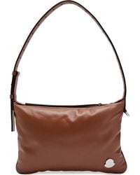 Moncler - Vetta Leather Shoulder Bag - Lyst